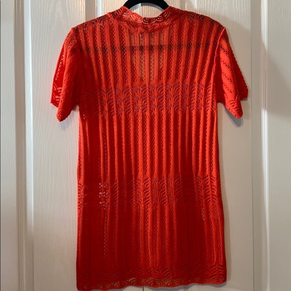 Woman knit blouse size M orange - Picture 4 of 10